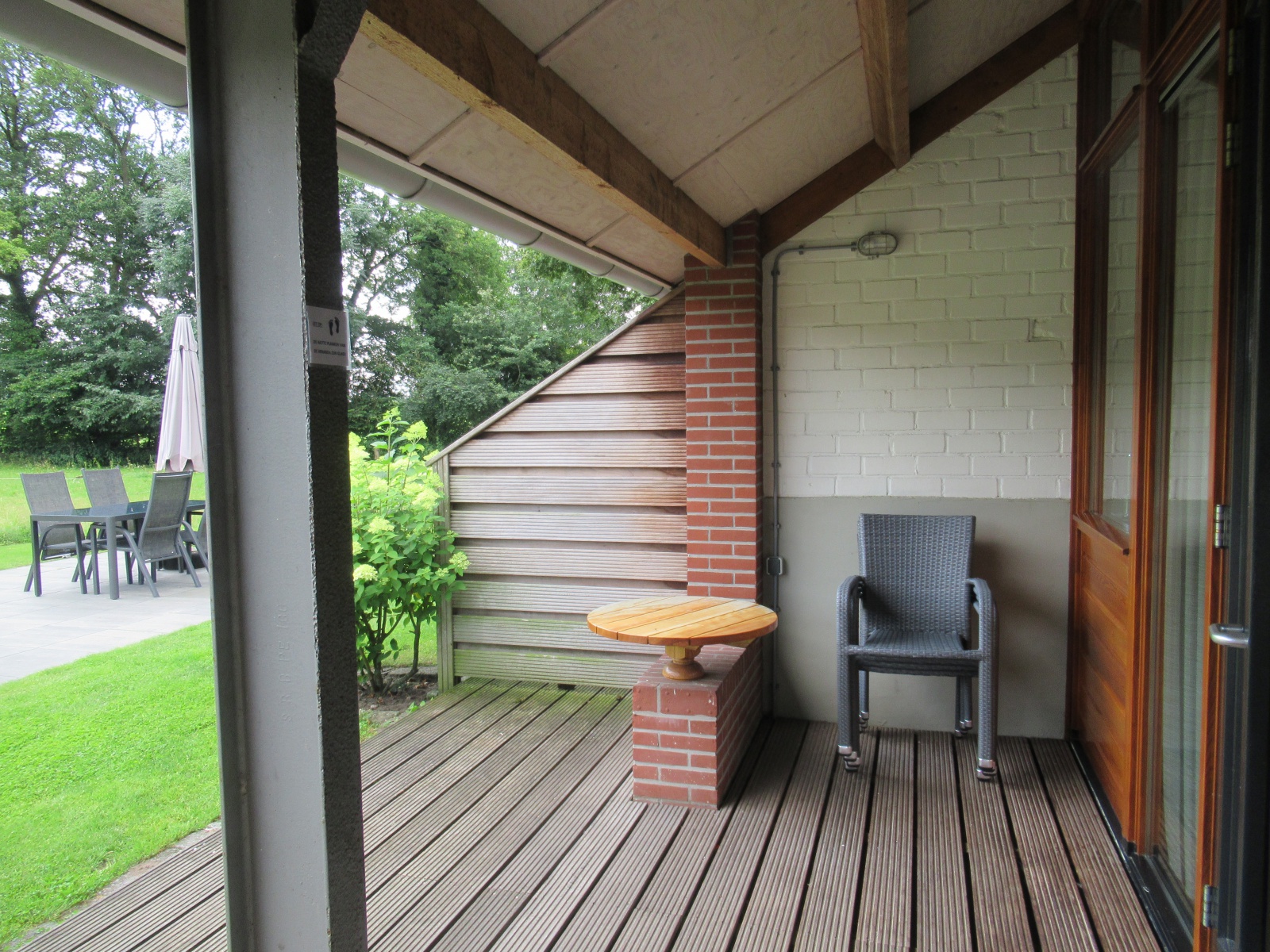 veranda bij de lodge